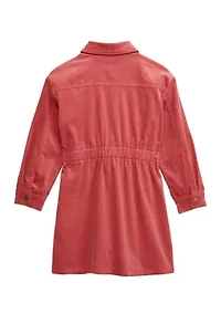 Girls 4-6x Corduroy Shirtdress