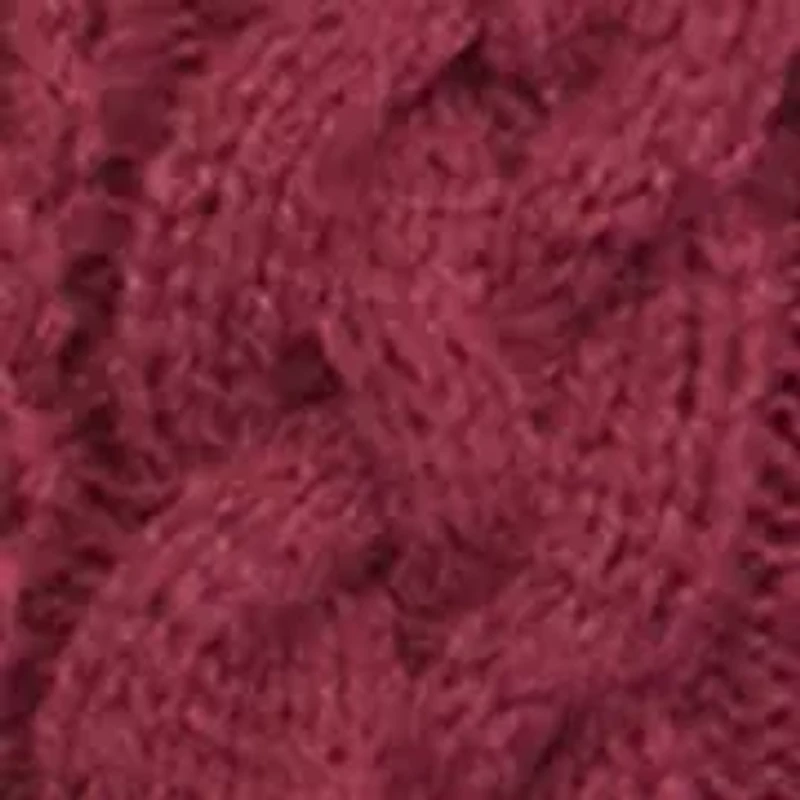 Girls 7-16 Pearl Studded Cable Knit Sweater