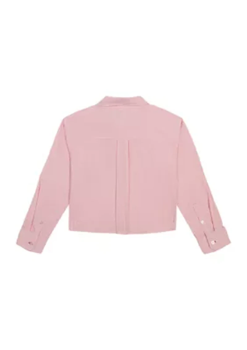 Girls 7-16 Stripe Long Sleeve Top