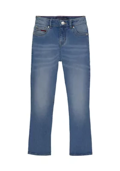 Girls 7-16 Mid Rise Flare Jeans