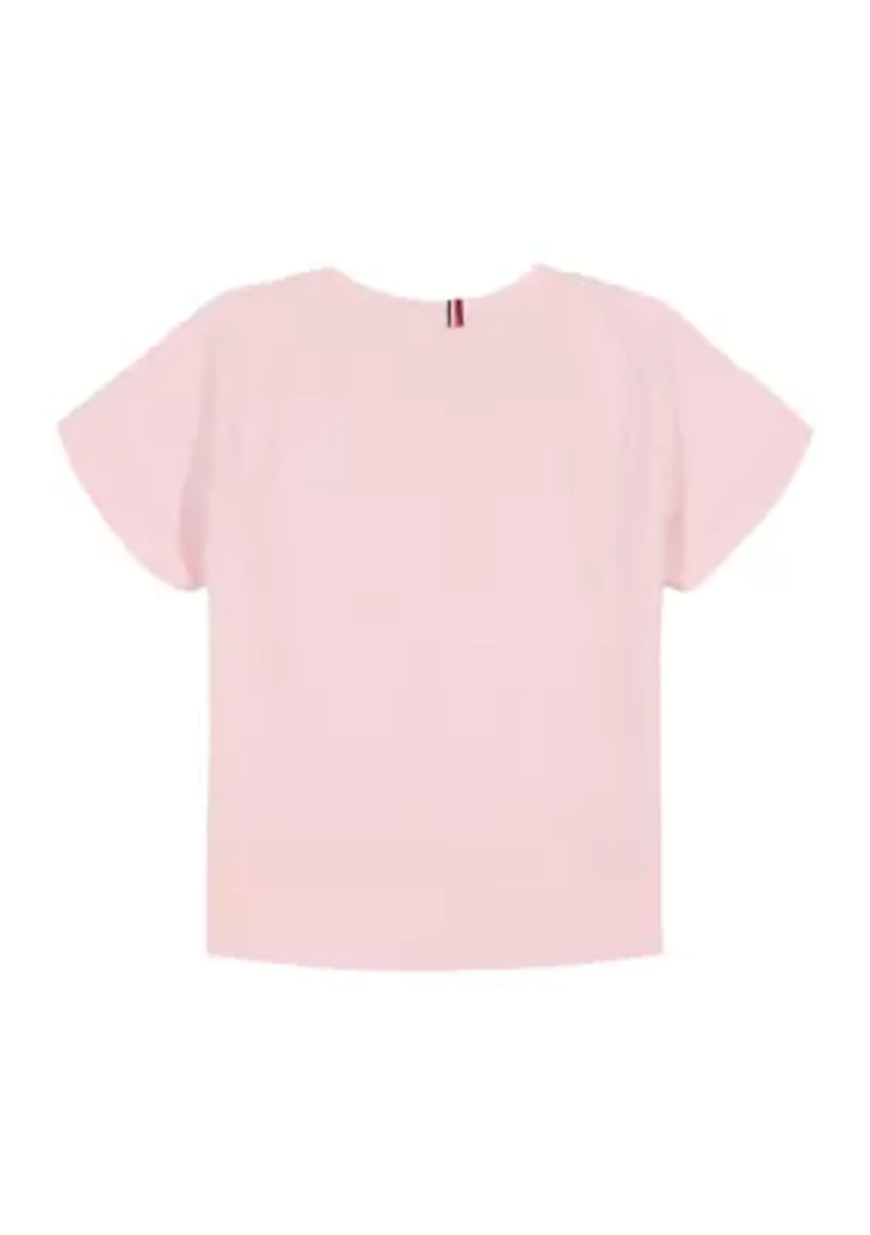 Girls 7-16 TH Appliqué Boxy Short Sleeve T-Shirt