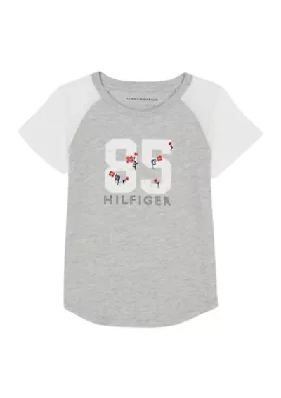 Girls 7-16 85 Raglan Short Sleeve T-Shirt