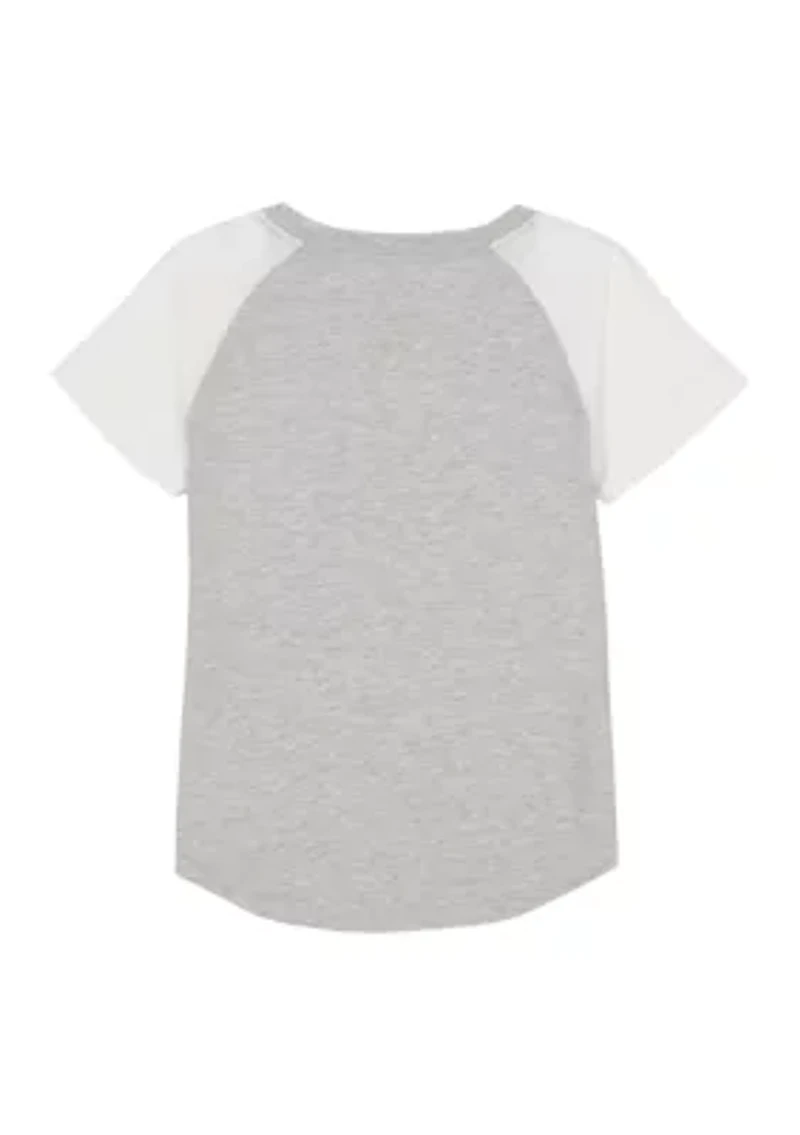 Girls 7-16 85 Raglan Short Sleeve T-Shirt