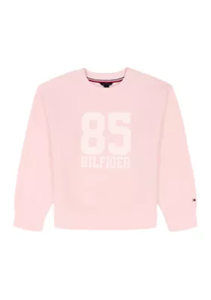 Girls 7-16 85 Graphic Fleece Crew Pullover