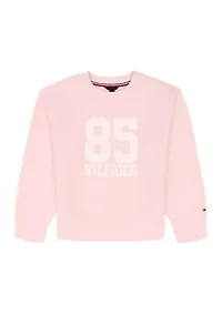 Girls 7-16 85 Graphic Fleece Crew Pullover