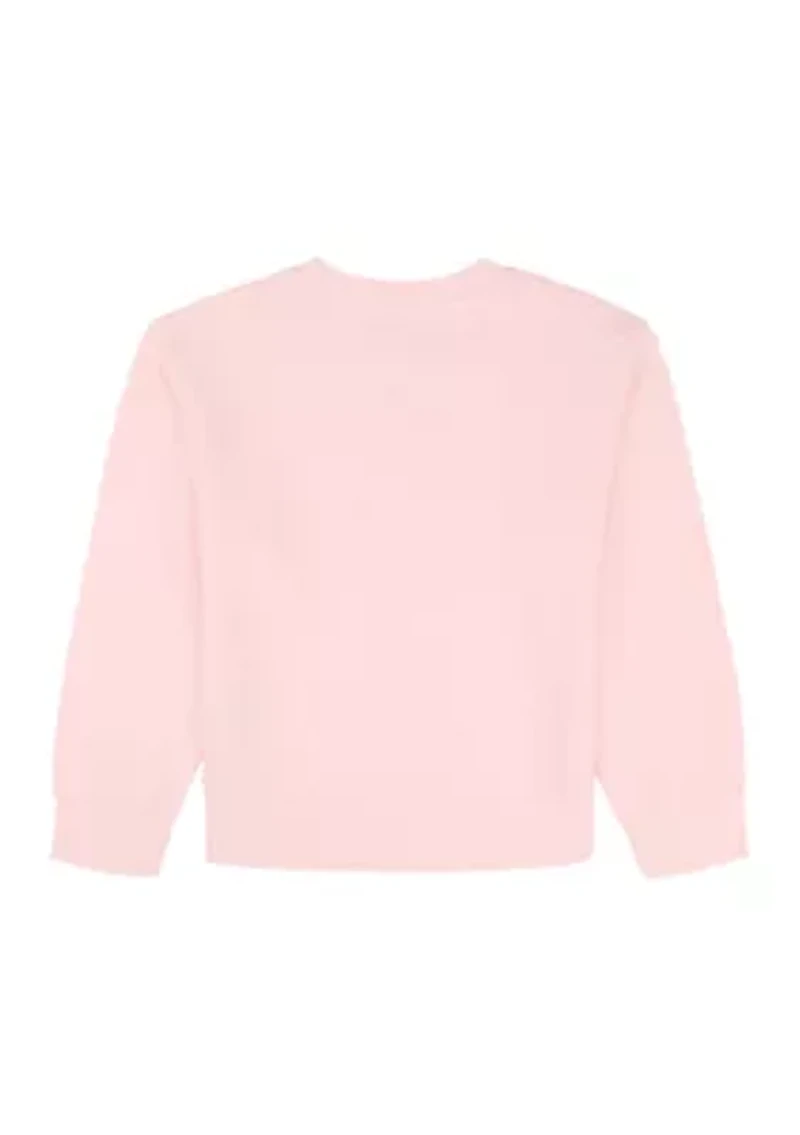 Girls 7-16 85 Graphic Fleece Crew Pullover