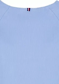 Girls 7-16 Blu Rib Long Sleeve Top