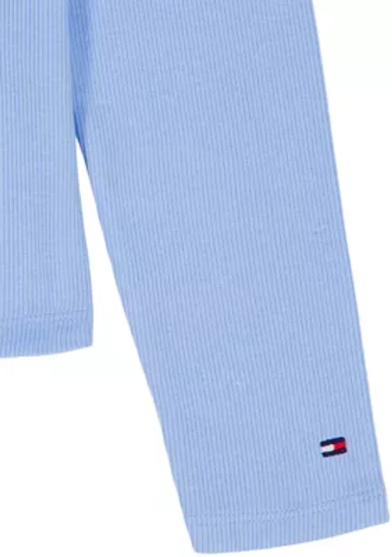 Girls 7-16 Blu Rib Long Sleeve Top