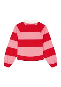 Girls 7-16 Rugby Sweatshirt