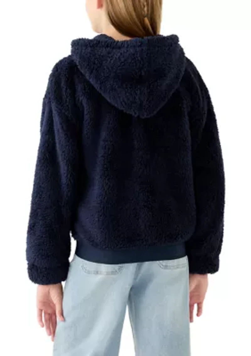 Girls 7-16 Navy Minkey Jacket