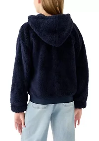 Girls 7-16 Navy Minkey Jacket
