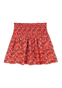 Girls 7-16 Ditsy Printed Skort