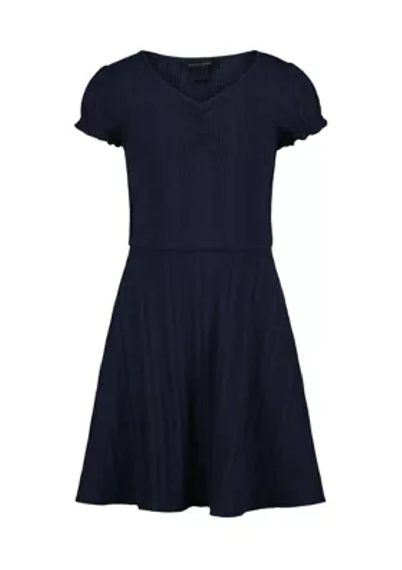 Girls 7-16 Rib Knit Dress