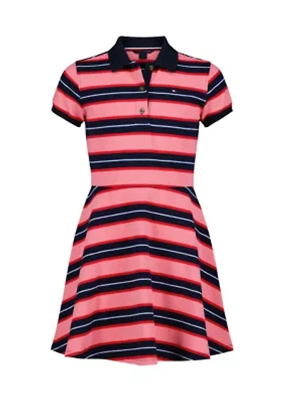 Girls 7-16 Varsity Stripe Dress