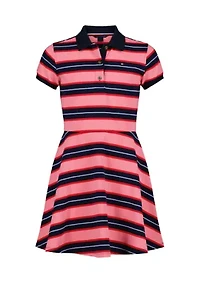 Girls 7-16 Varsity Stripe Dress