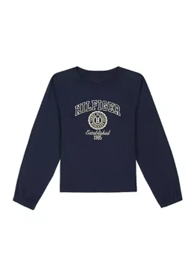 Girls 7-16 Varsity Embroidered Graphic T-Shirt