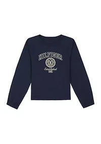 Girls 7-16 Varsity Embroidered Graphic T-Shirt