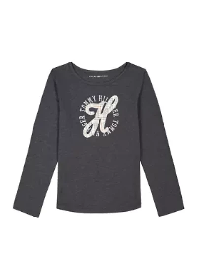 Girls 7-16 Plaid Logo Graphic T-Shirt