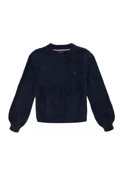 Girls 7-16 Eyelash Sweater