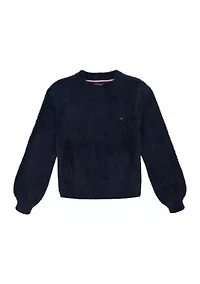 Girls 7-16 Eyelash Sweater