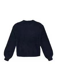 Girls 7-16 Eyelash Sweater