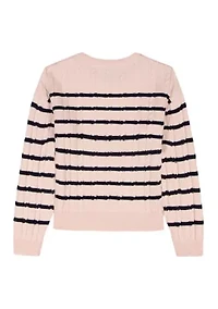 Girls 7-16 Cable Sweater