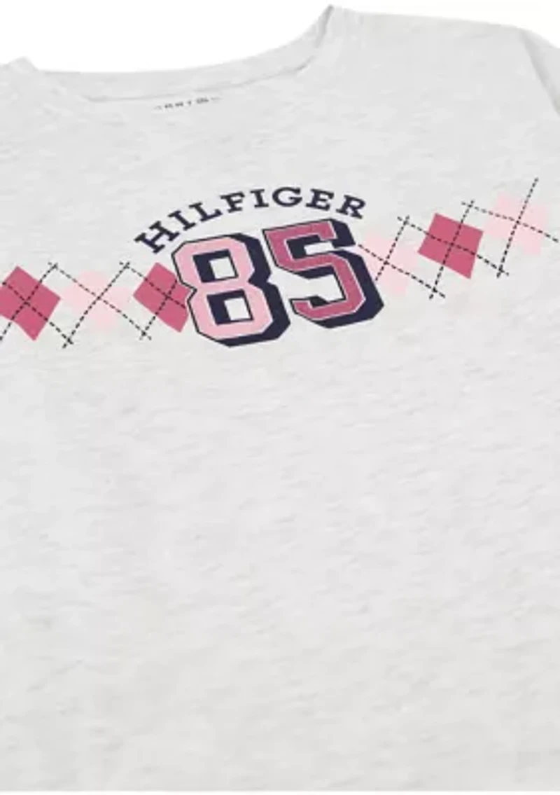 Girls 7-16 Long Sleeve Glitter Tee