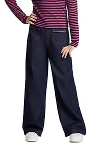Girls 7-16 Wide Leg Jeans