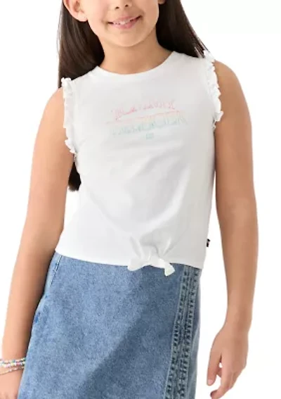Girls 7-16 Sleeveless Ruffle T-Shirt