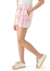 Girls 7-16 Madras Plaid Shorts