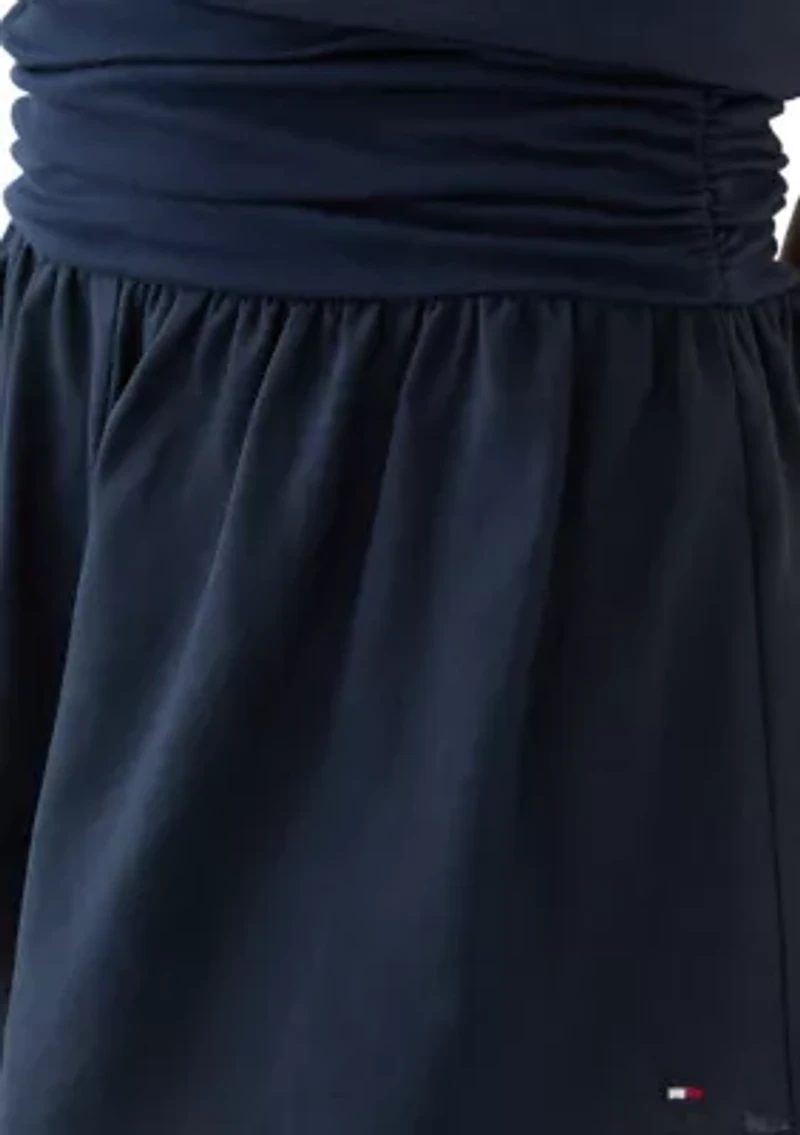 Girls 7-16 Shirred Waist Shorts