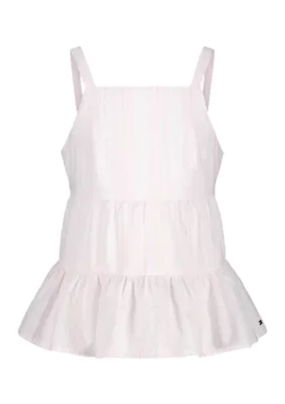 Girls 7-16 Seersucker Strappy Top