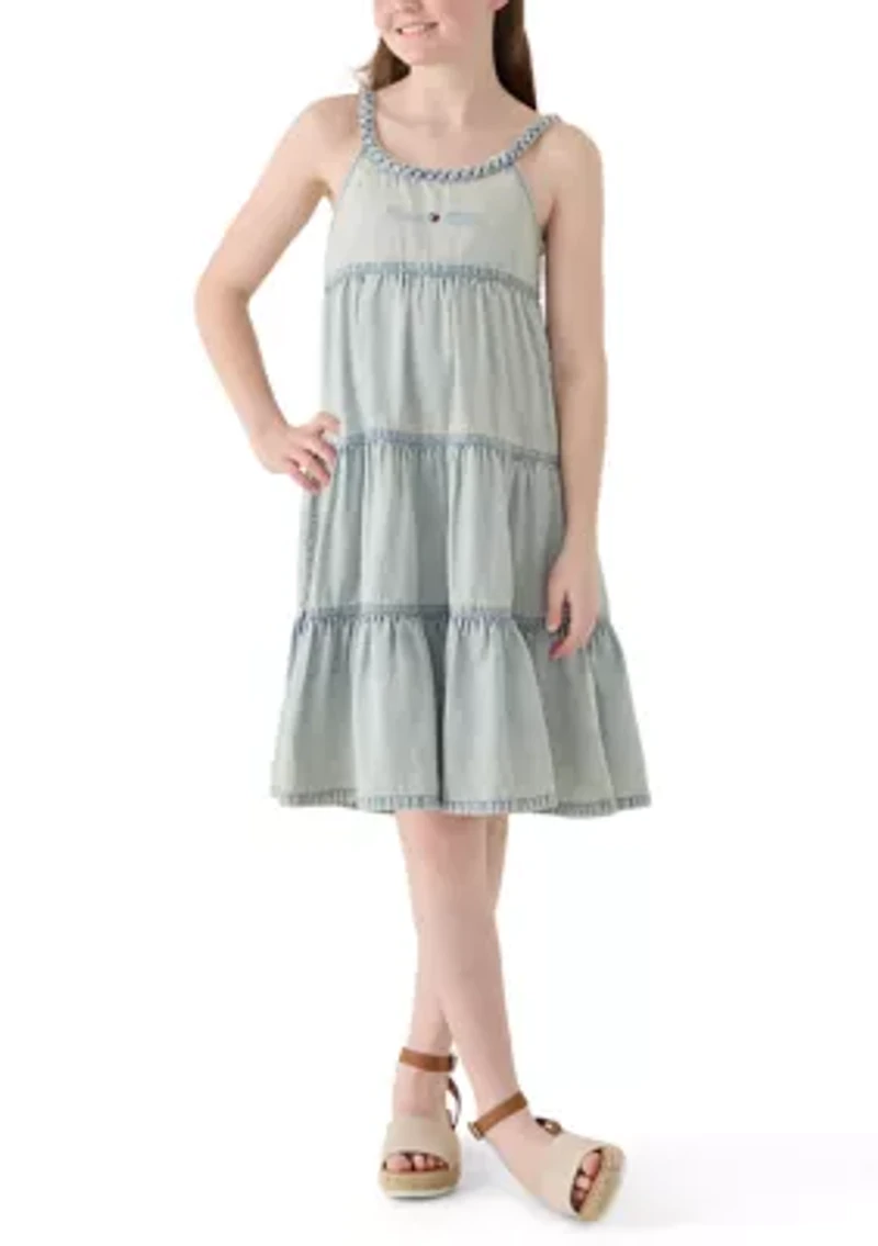 Girls 7-16 Denim Dress