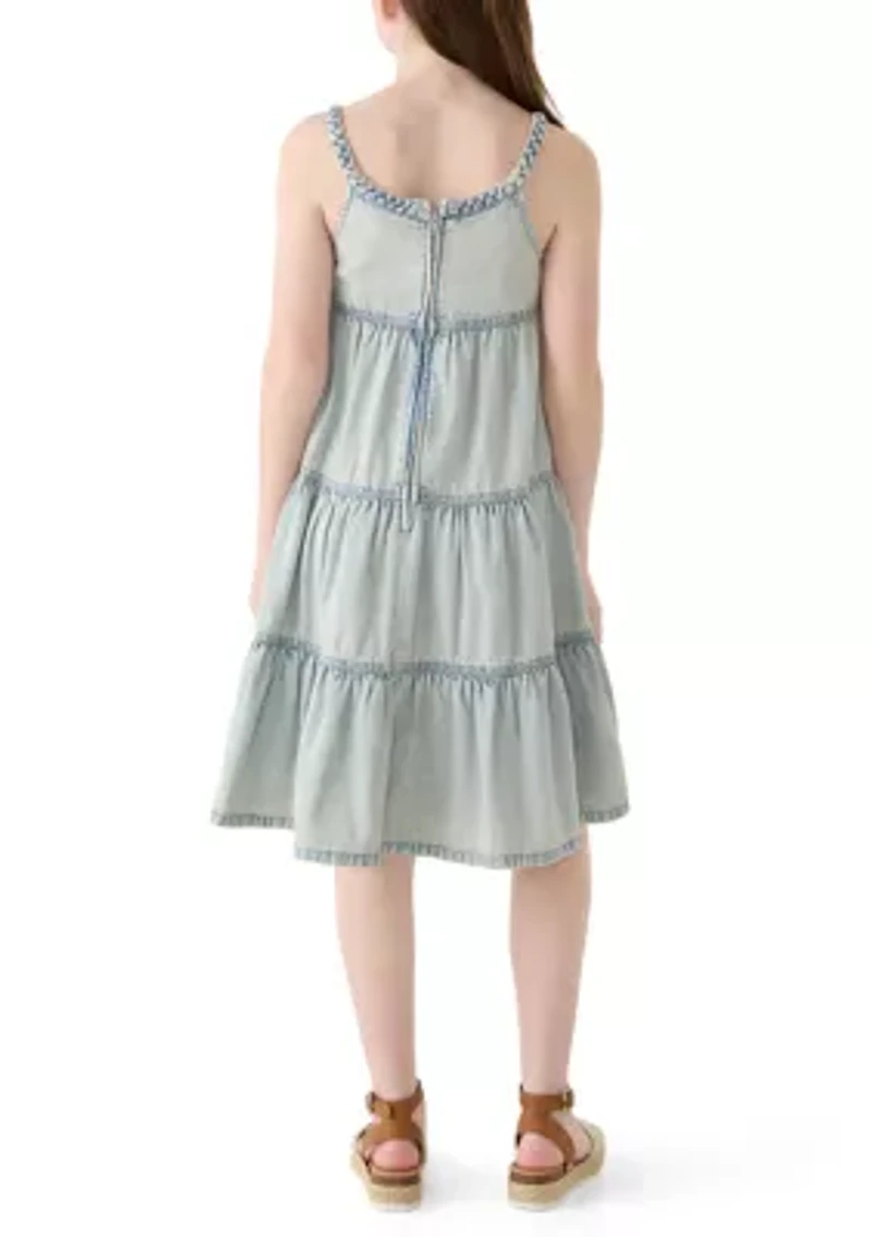 Girls 7-16 Denim Dress