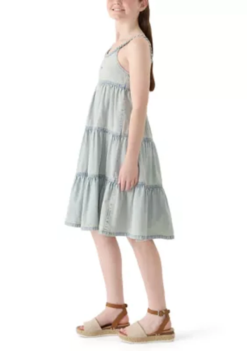 Girls 7-16 Denim Dress