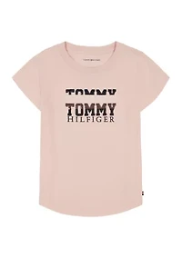 Girls 7-16 Global Stripe Sequin Graphic T-Shirt