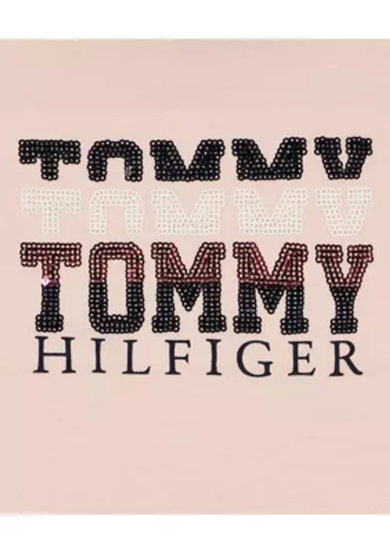 Girls 7-16 Global Stripe Sequin Graphic T-Shirt