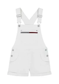 Girls 7-16 White Shortall