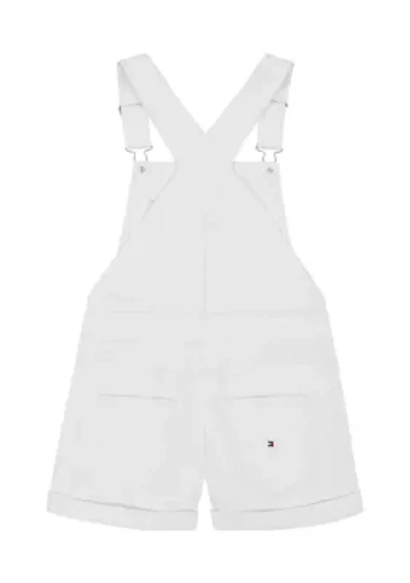 Girls 7-16 White Shortall