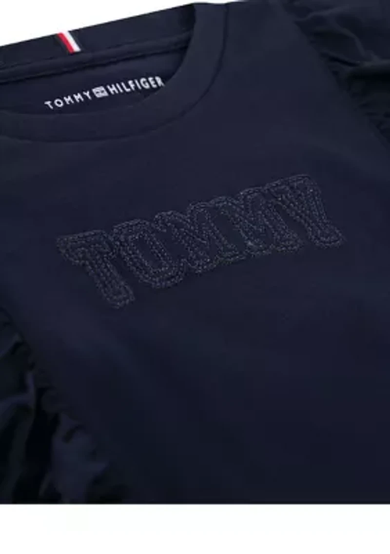 Girls 7-16 Ruffle Graphic T-Shirt