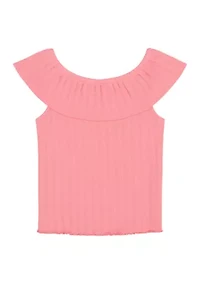 Girls 7-16 Sleeveless Ruffle Top