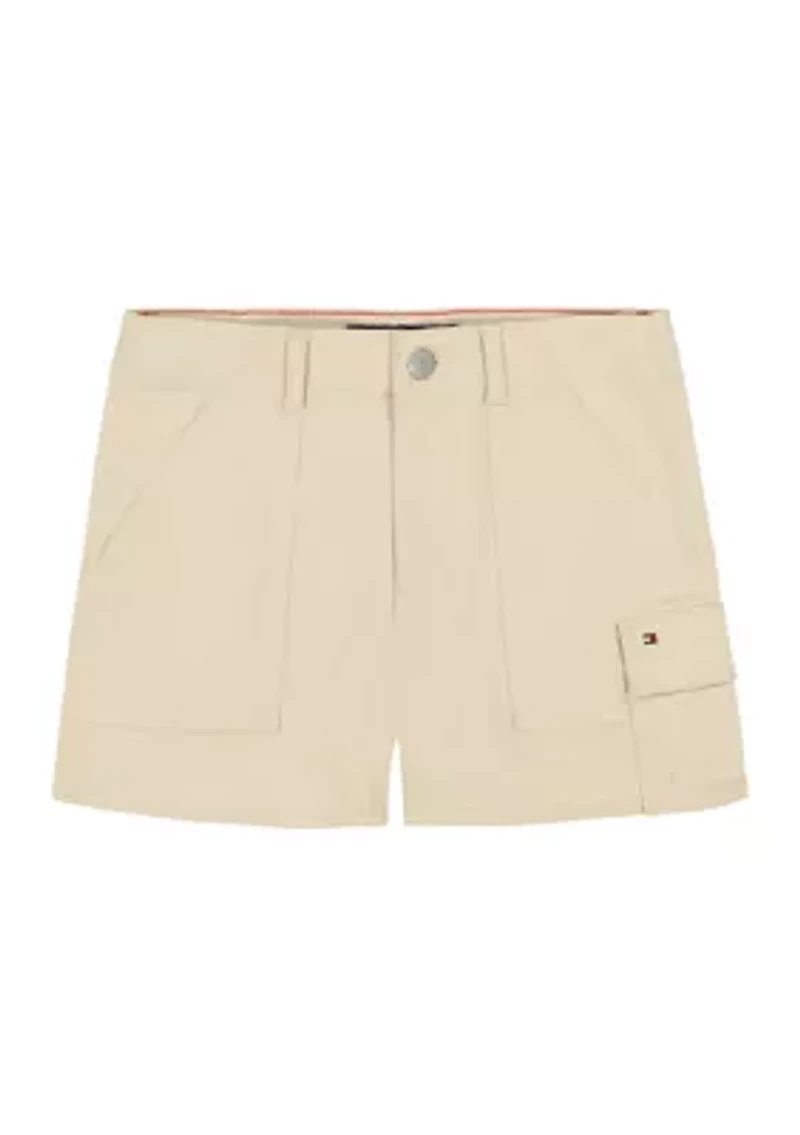 Girl 7-16 Khaki Cargo Shorts