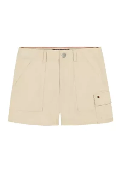 Girl 7-16 Khaki Cargo Shorts