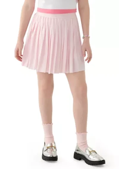 Girls 7-16 Pleated Logo Skort