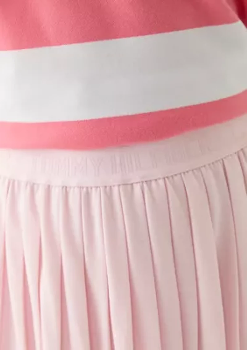 Girls 7-16 Pleated Logo Skort