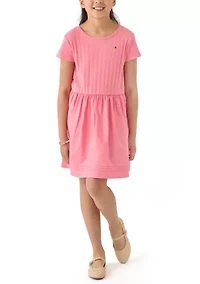 Girls 7-16 Knit to Woven Dress