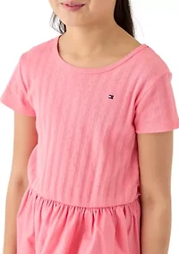 Girls 7-16 Knit to Woven Dress