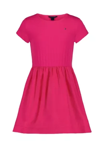 Girls 7-16 Knit Top to Woven Dress