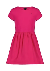 Girls 7-16 Knit Top to Woven Dress