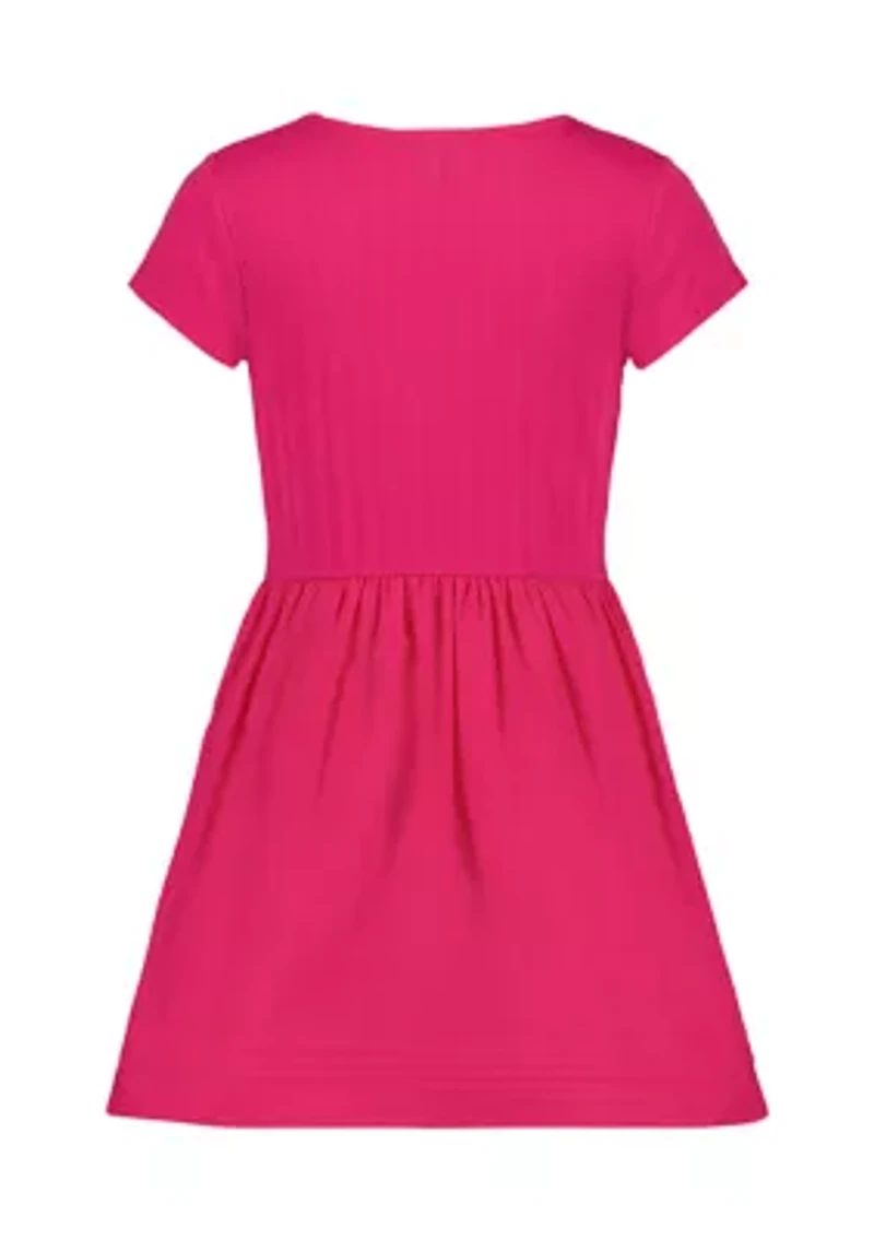 Girls 7-16 Knit Top to Woven Dress